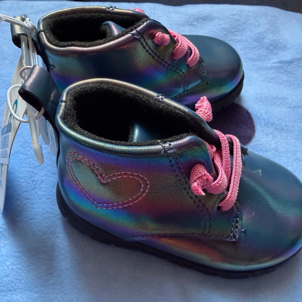 Carter's Size 4  Baby Girl Shoes with Pink Laces
